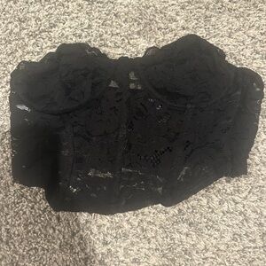 black corset top
